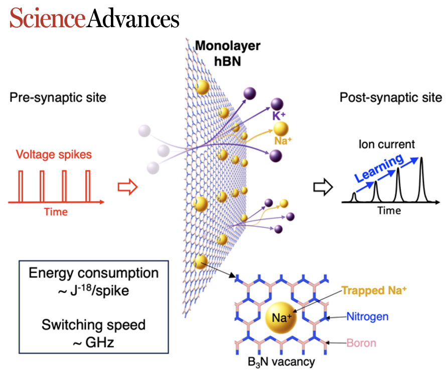 2D Nanofluidic Memristor Paper Published in Science Advances