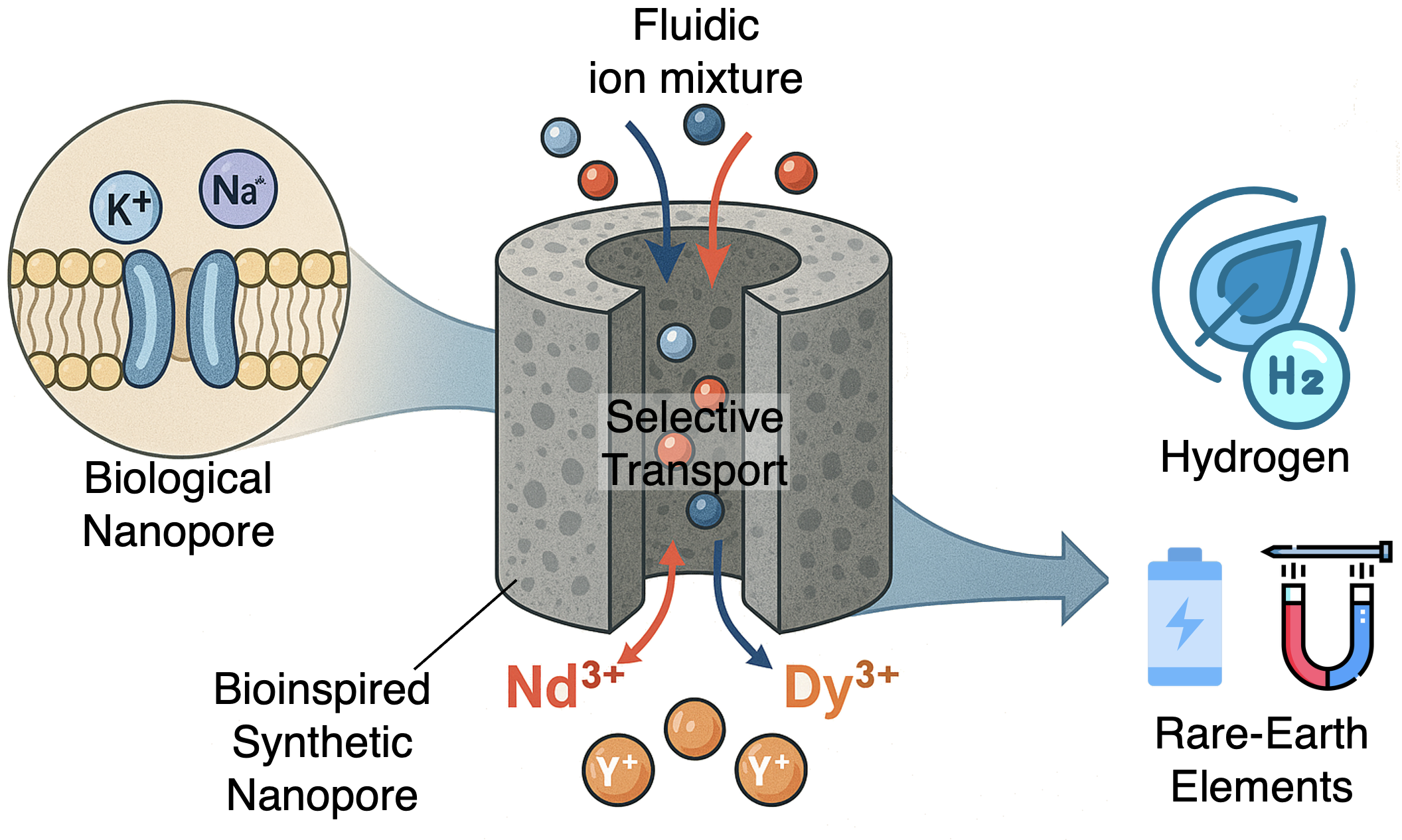 Nanopore-Based Molecular Separation